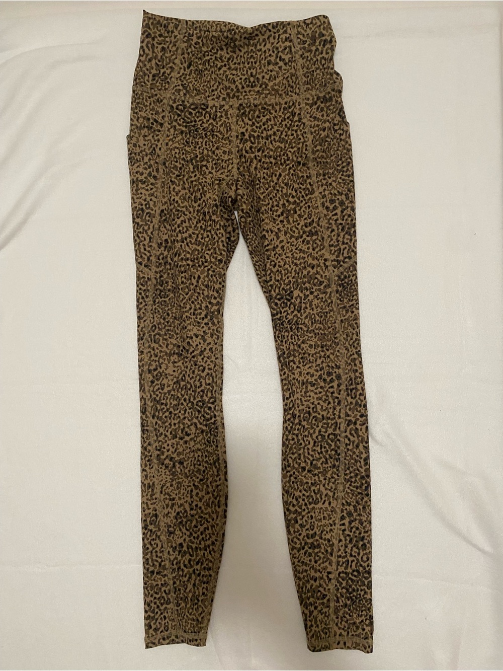 Fabletics PureLuxe Leopard Print High-Waist Leggings in Tan and Black